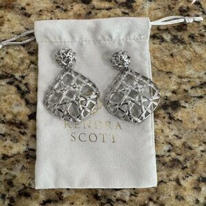 Kendra Scott Silver Geometric Earrings